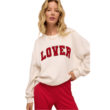 Z Supply 02. WOMENS APPAREL - WOMENS HOODIES|SWEATERS - WOMENS PO SWEATERS Women's Oversized Lover Sweatshirt VAC VANILLA ICE