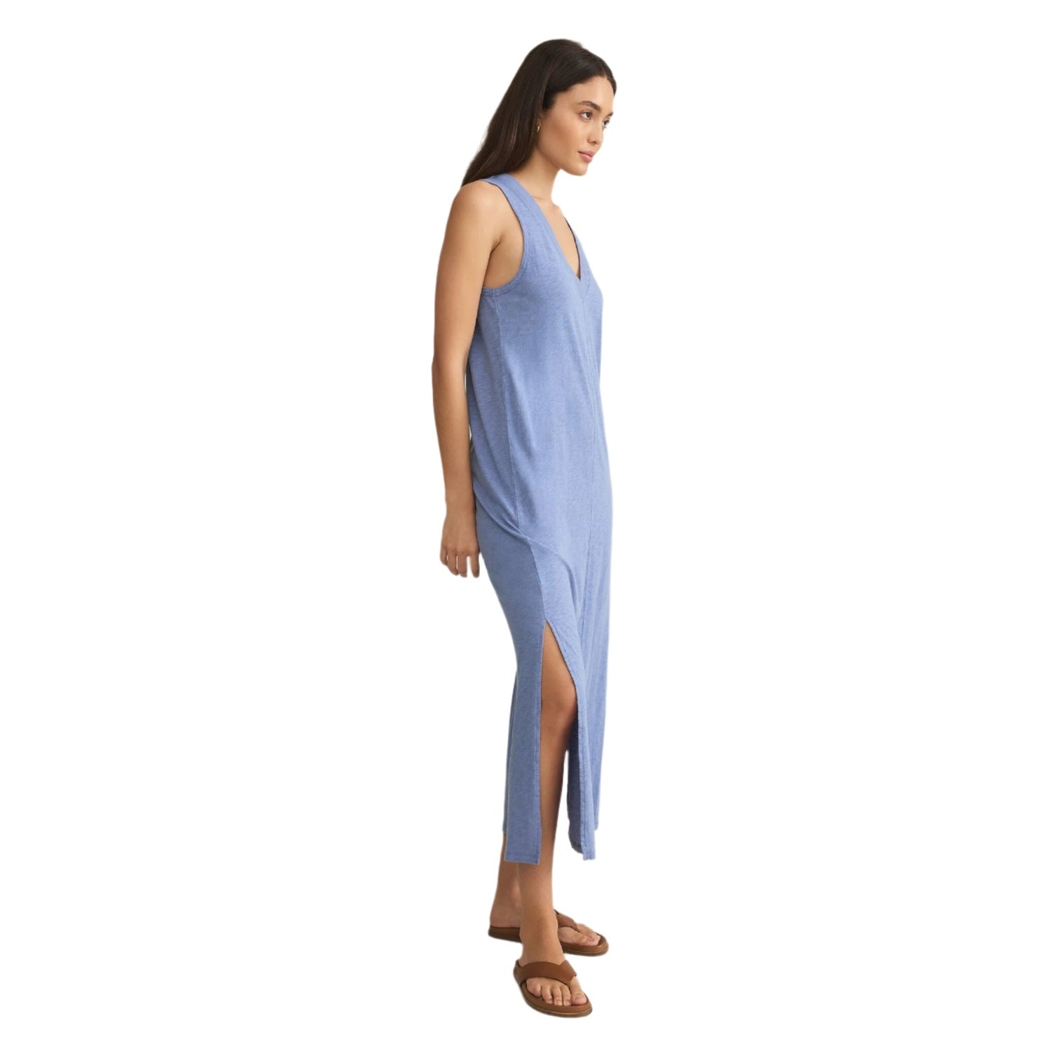 Z Supply 02. WOMENS APPAREL - WOMENS DRESS|SKIRT - WOMENS DRESS CASUAL Women's Palisades Midi Dress SKB SKY BLUE