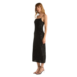 Z Supply 02. WOMENS APPAREL - WOMENS DRESS|SKIRT - WOMENS SKIRT CASUAL Women's Paulina Sequin Midi Dress BLK BLACK