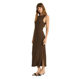 Z Supply 02. WOMENS APPAREL - WOMENS DRESS|SKIRT - WOMENS DRESS CASUAL Women's Raewyn Rib Dress DAC DARK CHOCOLATE