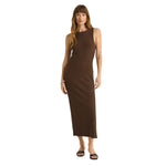 Z Supply 02. WOMENS APPAREL - WOMENS DRESS|SKIRT - WOMENS DRESS CASUAL Women's Raewyn Rib Dress DAC DARK CHOCOLATE