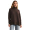 Z Supply 02. WOMENS APPAREL - WOMENS HOODIES|SWEATERS - WOMENS PO SWEATERS Women's Sable Rib Sweatshirt CLC CHOCOLATE CHERRY