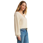 Z Supply 02. WOMENS APPAREL - WOMENS HOODIES|SWEATERS - WOMENS PO SWEATERS Women's Sadira Fluffy Cardigan WRW WARM WHITE