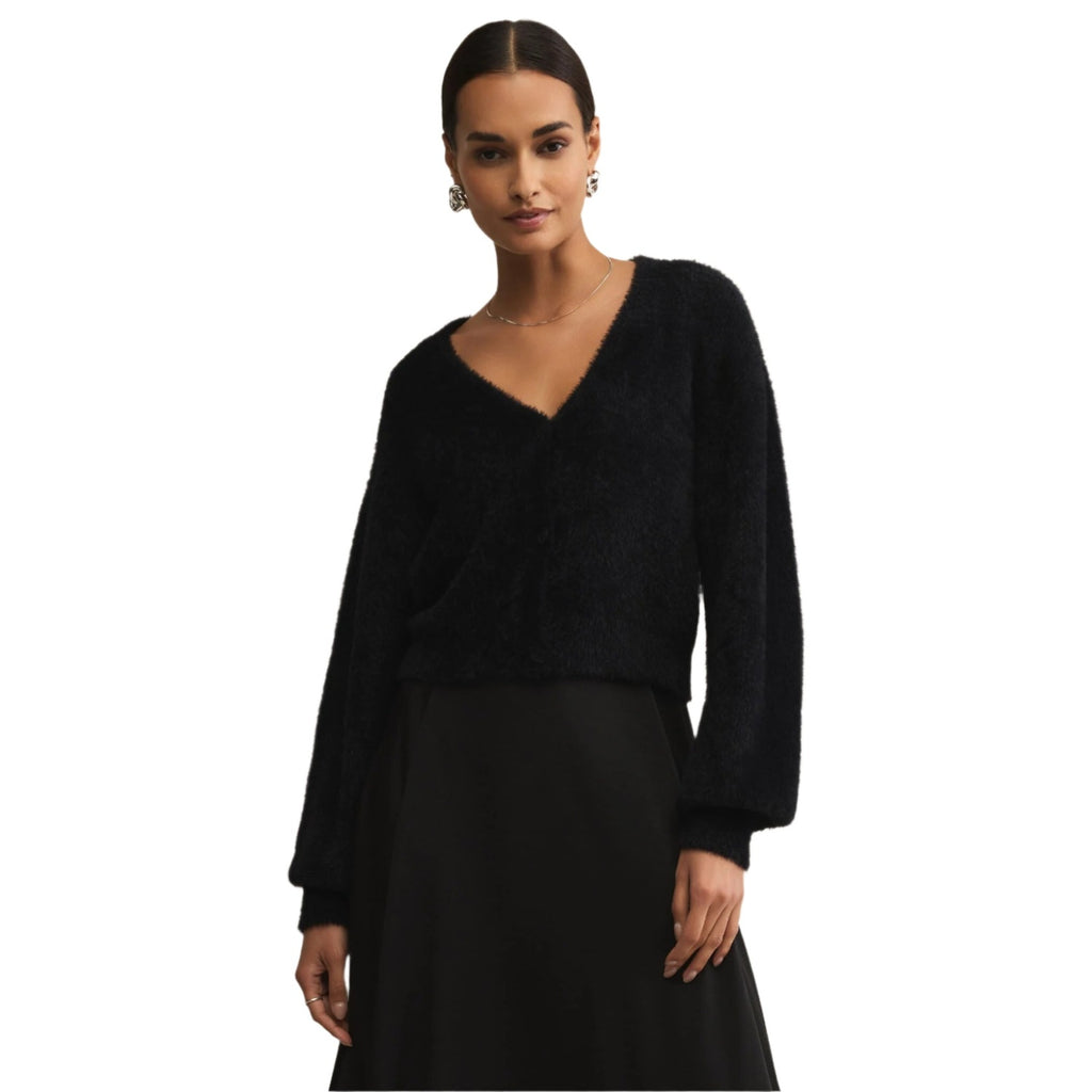Women’s Sadira Fluffy Cardigan Z Supply - BLK BLACK / S