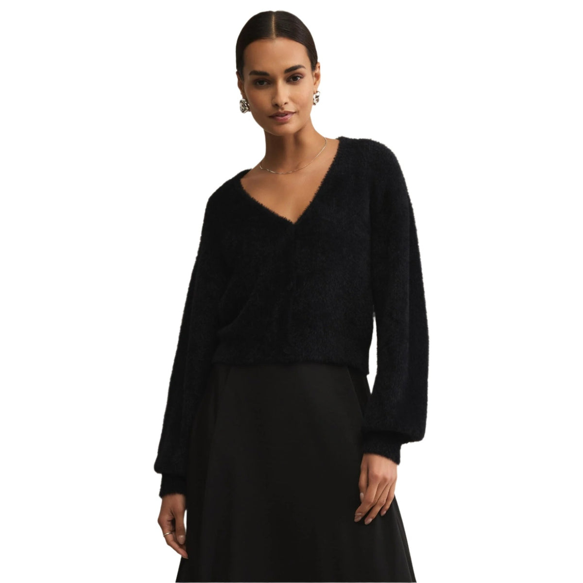 Women’s Sadira Fluffy Cardigan Z Supply - BLK BLACK / S