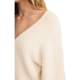 Z Supply 02. WOMENS APPAREL - WOMENS HOODIES|SWEATERS - WOMENS PO SWEATERS Women's Sadira Fluffy Cardigan WRW WARM WHITE