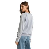 Z Supply 02. WOMENS APPAREL - WOMENS HOODIES|SWEATERS - WOMENS PO SWEATERS Women's Saldana Knit Denim Top WAI WASHED INDIGO