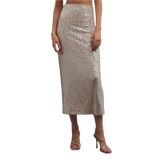 Z Supply 02. WOMENS APPAREL - WOMENS DRESS|SKIRT - WOMENS SKIRT CASUAL Women's Saturn Sequin Skirt STS STARDUST