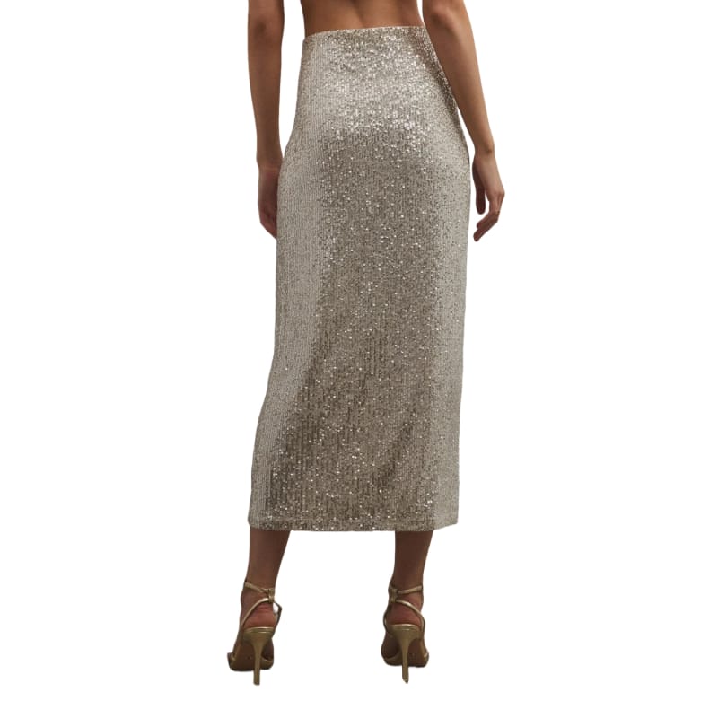 Z Supply 02. WOMENS APPAREL - WOMENS DRESS|SKIRT - WOMENS SKIRT CASUAL Women's Saturn Sequin Skirt STS STARDUST