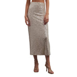 Z Supply 02. WOMENS APPAREL - WOMENS DRESS|SKIRT - WOMENS SKIRT CASUAL Women's Saturn Sequin Skirt STS STARDUST