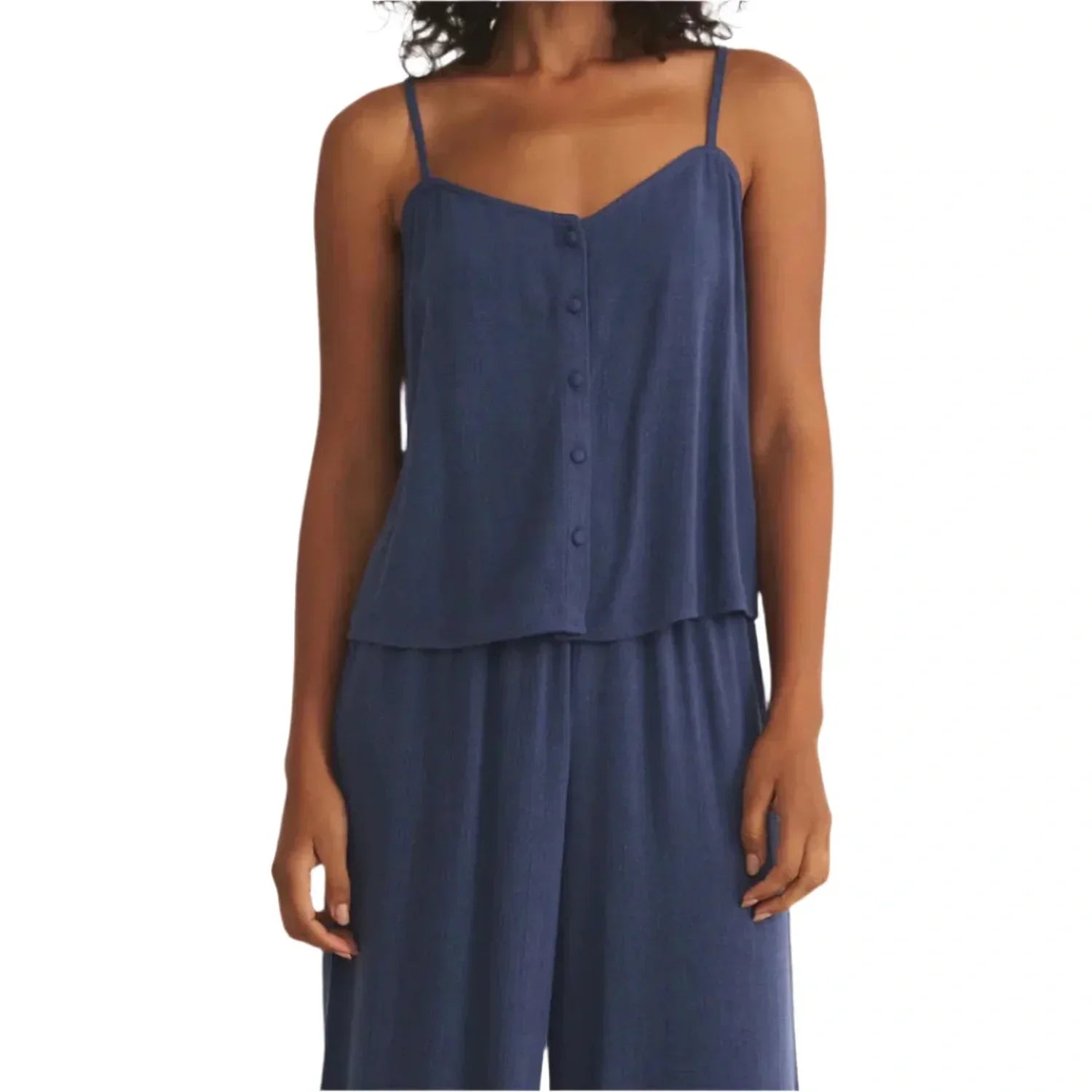 Z Supply 02. WOMENS APPAREL - WOMENS SS SHIRTS - WOMENS TANK CASUAL Women's Savoy Linen Tank YBL YACHT BLUE