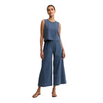 Z Supply 02. WOMENS APPAREL - WOMENS PANTS - WOMENS PANTS CASUAL Women's Scout Jersey Denim Pant VIN VINTAGE INDIGO