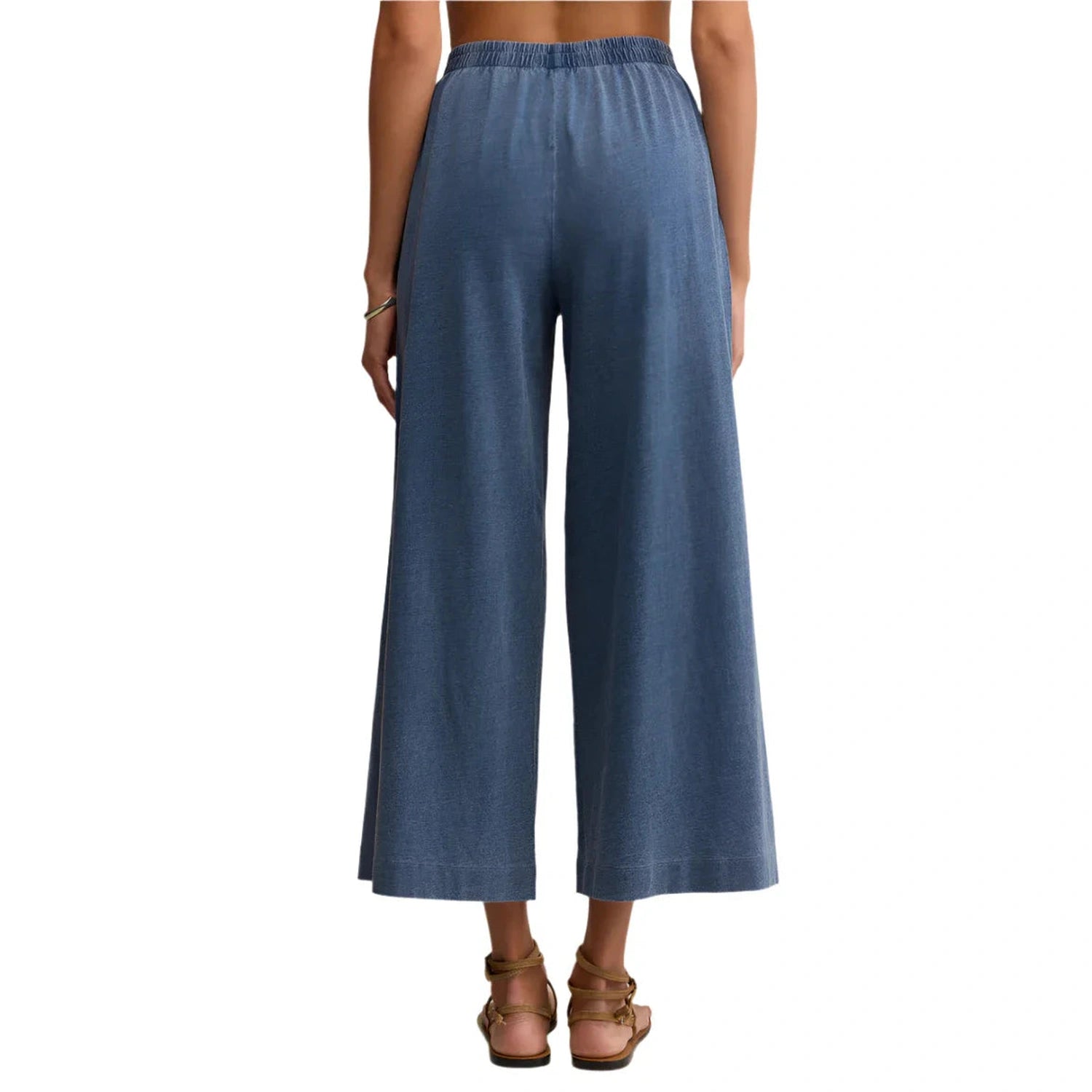 Z Supply 02. WOMENS APPAREL - WOMENS PANTS - WOMENS PANTS CASUAL Women's Scout Jersey Denim Pant VIN VINTAGE INDIGO