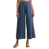 Z Supply 02. WOMENS APPAREL - WOMENS PANTS - WOMENS PANTS CASUAL Women's Scout Jersey Denim Pant VIN VINTAGE INDIGO