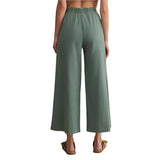Z Supply 02. WOMENS APPAREL - WOMENS PANTS - WOMENS PANTS CASUAL Women's Scout Jersey Flare Pant HUN HUNTER GREEN