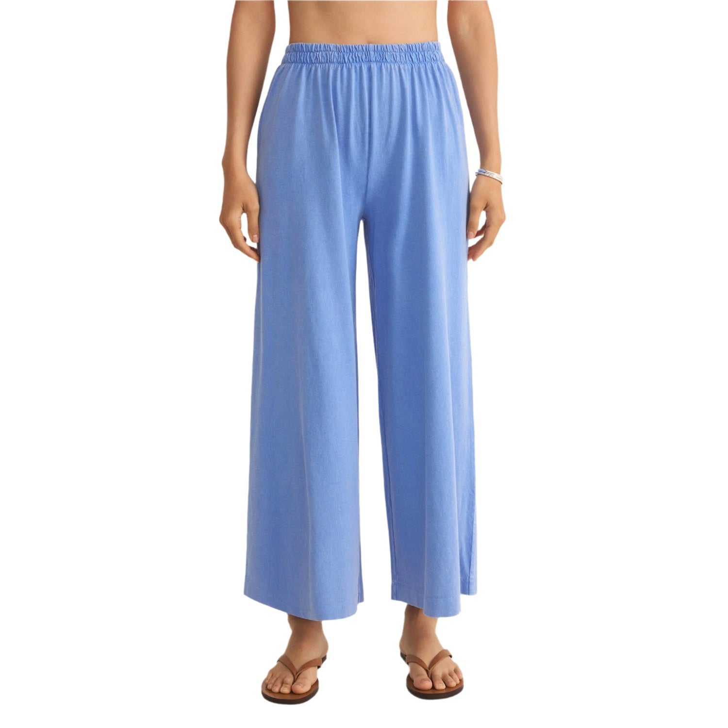 Z Supply 02. WOMENS APPAREL - WOMENS PANTS - WOMENS PANTS CASUAL Women's Scout Jersey Flare Pant BYL BAY BLUE