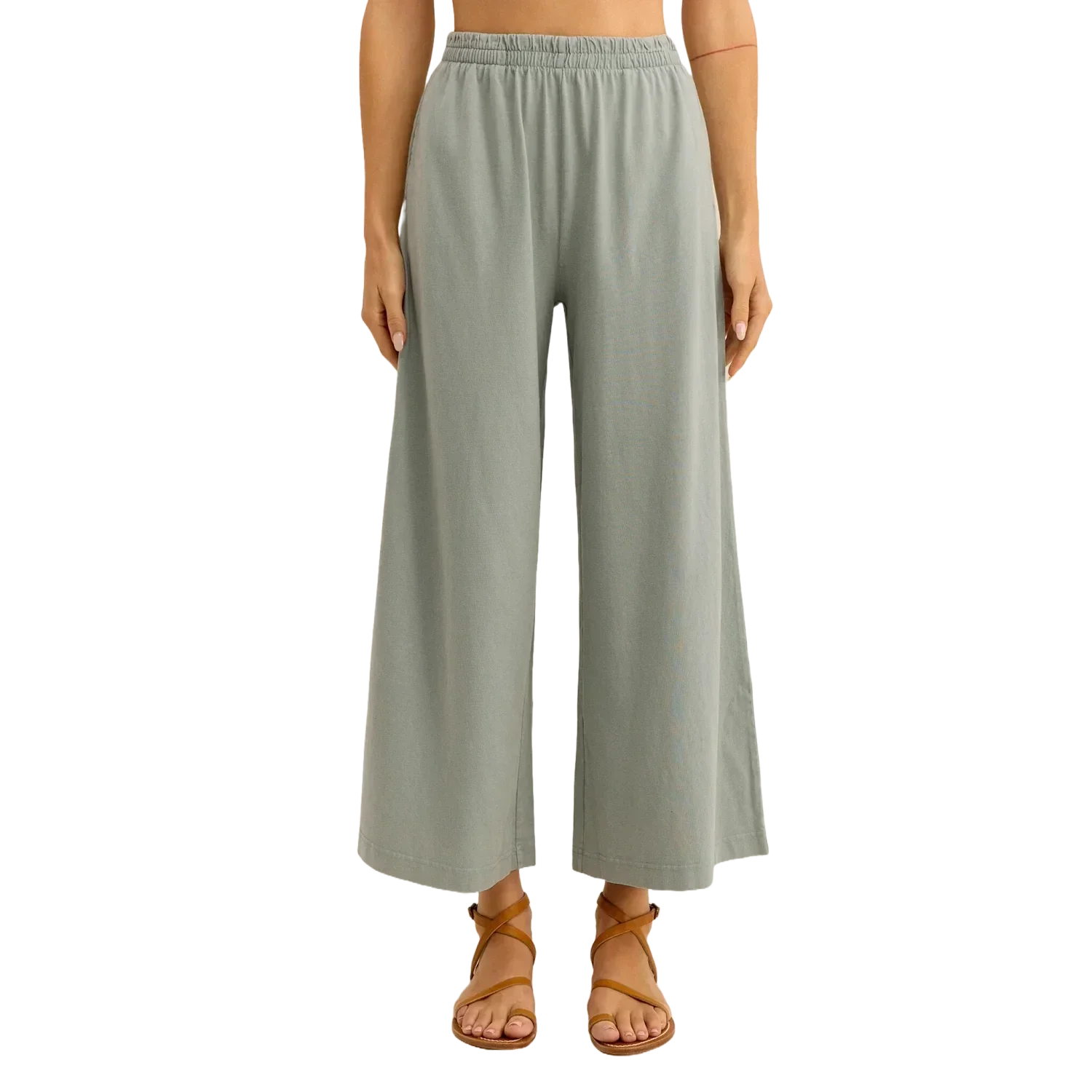 Z Supply 02. WOMENS APPAREL - WOMENS PANTS - WOMENS PANTS CASUAL Women's Scout Jersey Flare Pocket Pant HRG HARBOR GRAY
