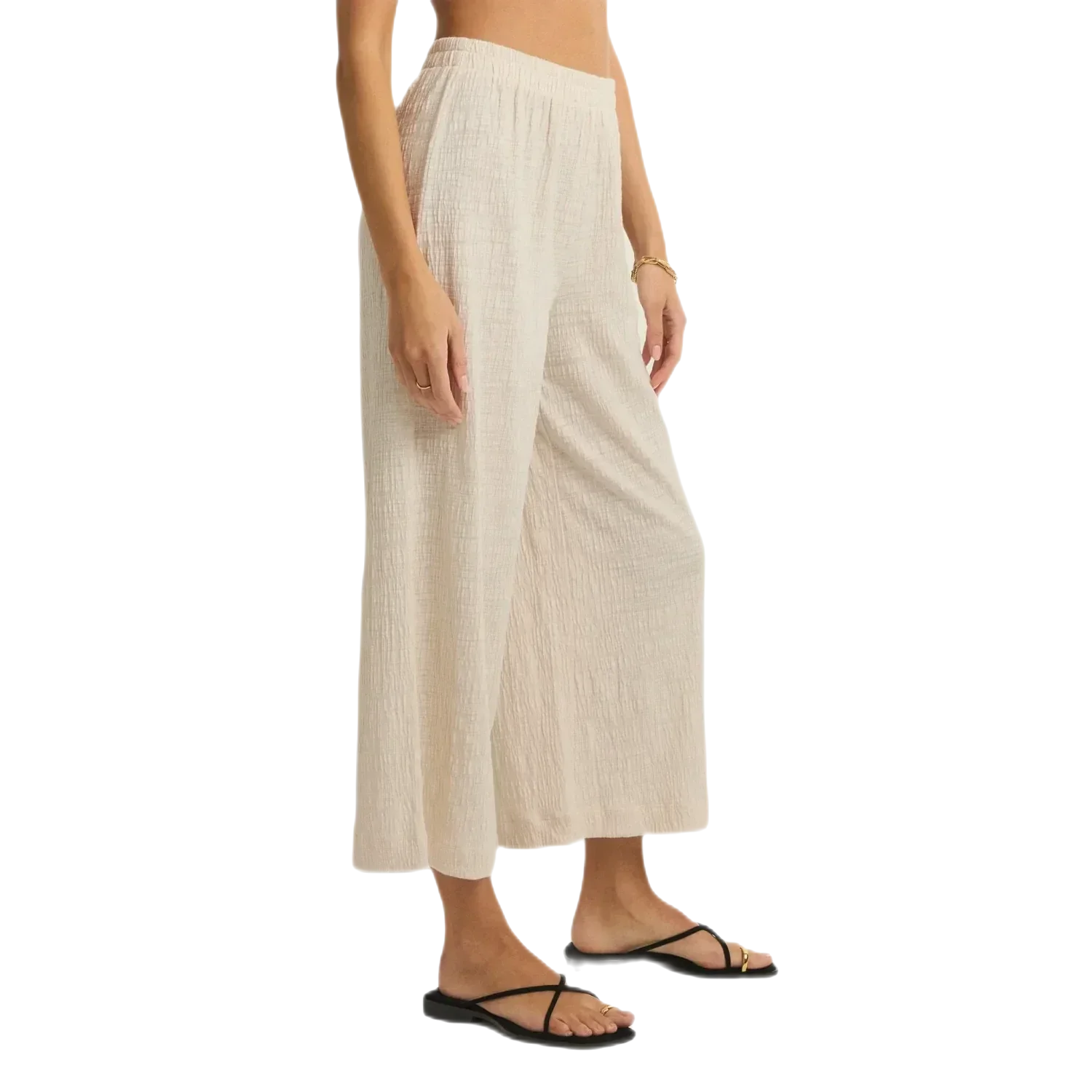 Z Supply 02. WOMENS APPAREL - WOMENS PANTS - WOMENS PANTS CASUAL Women's Scout Textured Slub Pant WHW WHISPER WHITE