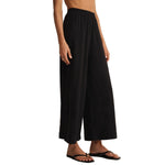 Z Supply 02. WOMENS APPAREL - WOMENS PANTS - WOMENS PANTS CASUAL Women's Scout Textured Slub Pant BLK BLACK (S26)