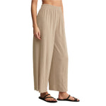 Z Supply 02. WOMENS APPAREL - WOMENS PANTS - WOMENS PANTS CASUAL Women's Scout Textured Slub Pant PAR PARCHMENT