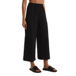 Z Supply 02. WOMENS APPAREL - WOMENS PANTS - WOMENS PANTS CASUAL Women's Scout Textured Slub Pant BLK BLACK