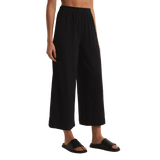 Z Supply 02. WOMENS APPAREL - WOMENS PANTS - WOMENS PANTS CASUAL Women's Scout Textured Slub Pant BLK BLACK