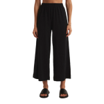 Z Supply 02. WOMENS APPAREL - WOMENS PANTS - WOMENS PANTS CASUAL Women's Scout Textured Slub Pant BLK BLACK