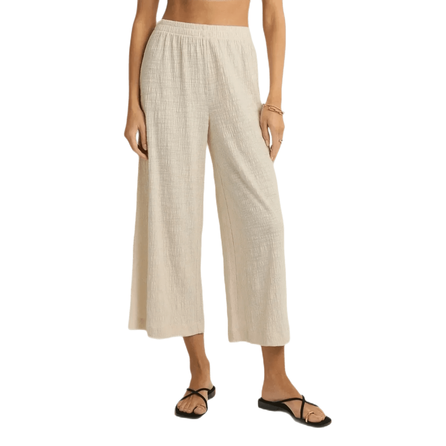 Z Supply 02. WOMENS APPAREL - WOMENS PANTS - WOMENS PANTS CASUAL Women's Scout Textured Slub Pant WHW WHISPER WHITE