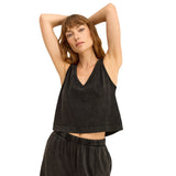 Z Supply 02. WOMENS APPAREL - WOMENS SS SHIRTS - WOMENS TANK CASUAL Women's Sloane V-Neck Top BLK BLACK