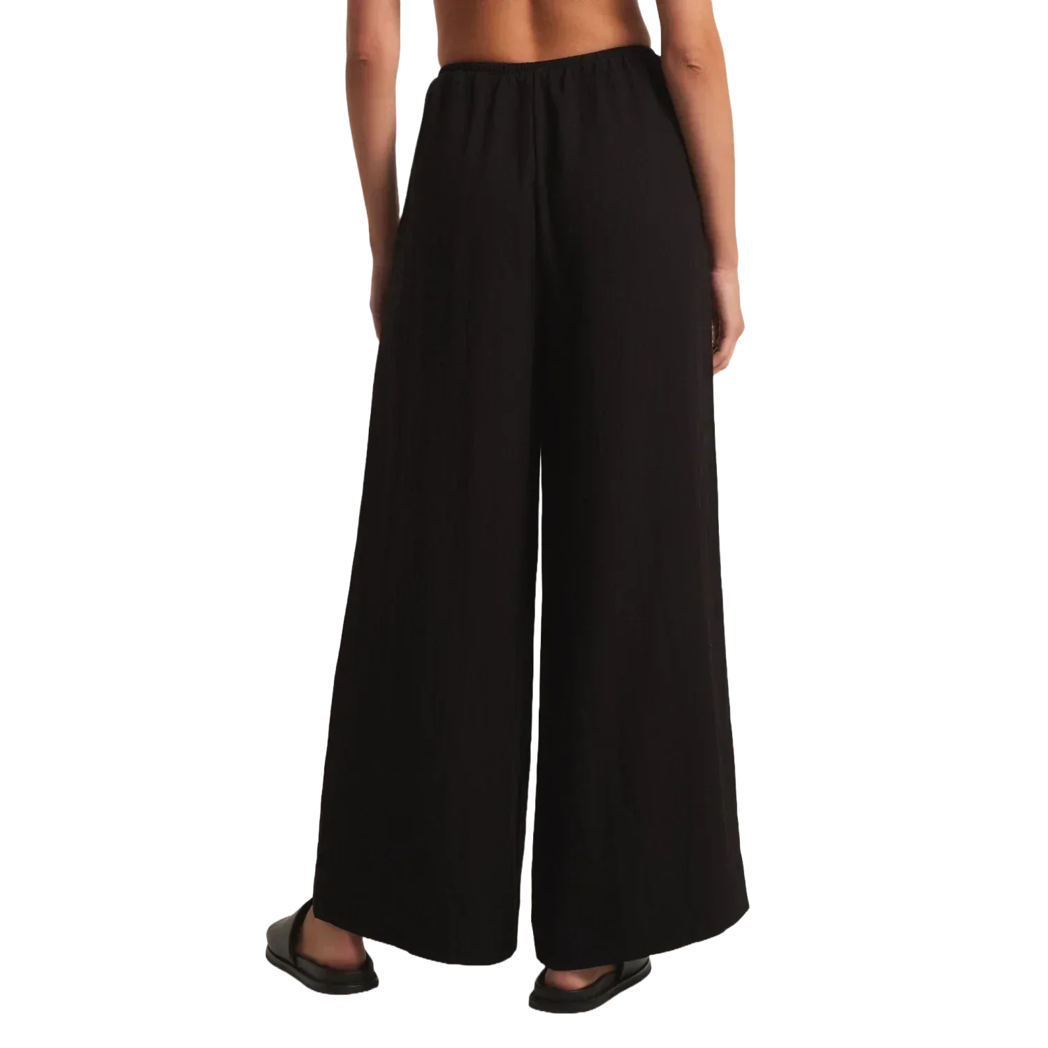 Z Supply 02. WOMENS APPAREL - WOMENS PANTS - WOMENS PANTS CASUAL Women's Soleil Pant BLK BLACK