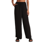 Z Supply 02. WOMENS APPAREL - WOMENS PANTS - WOMENS PANTS CASUAL Women's Soleil Pant BLK BLACK