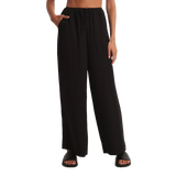 Z Supply 02. WOMENS APPAREL - WOMENS PANTS - WOMENS PANTS CASUAL Women's Soleil Pant BLK BLACK