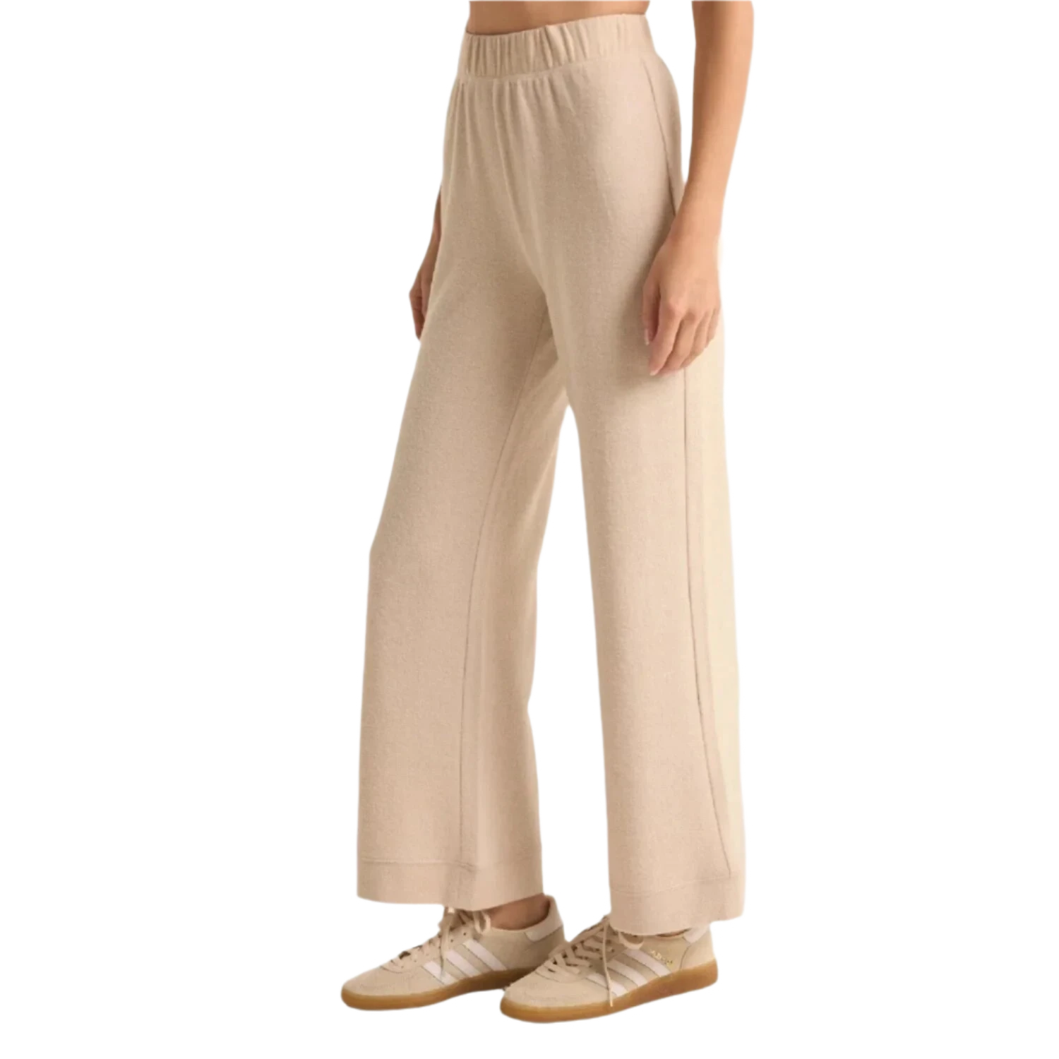 Z Supply 02. WOMENS APPAREL - WOMENS PANTS - WOMENS PANTS LOUNGE Women's Tessa Cozy Pant LOH LIGHT OATMEAL HEATHER