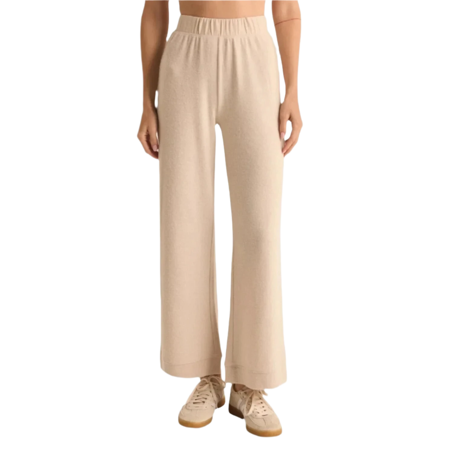 Z Supply 02. WOMENS APPAREL - WOMENS PANTS - WOMENS PANTS LOUNGE Women's Tessa Cozy Pant LOH LIGHT OATMEAL HEATHER