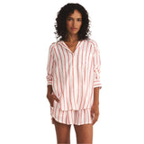 Z Supply 02. WOMENS APPAREL - WOMENS LS SHIRTS - WOMENS LS CASUAL Women's The Perfect Linen Top CBA CABANA RED