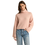 Z Supply 02. WOMENS APPAREL - WOMENS HOODIES|SWEATERS - WOMENS PO SWEATERS Women's Ursa Turtleneck Sweater CEP CASHMERE PINK