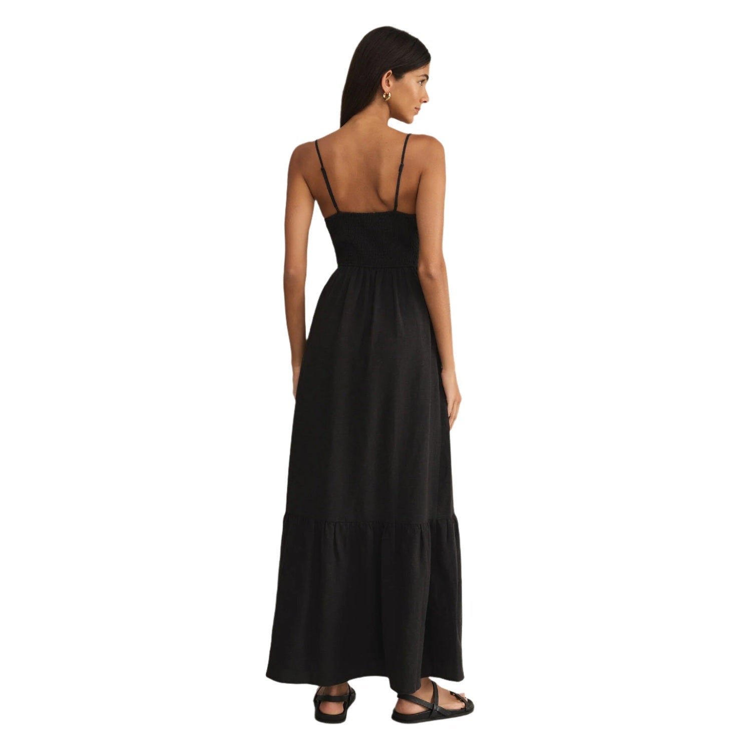 Z Supply 02. WOMENS APPAREL - WOMENS DRESS|SKIRT - WOMENS DRESS CASUAL Women's Winslet Maxi Dress BLK BLACK