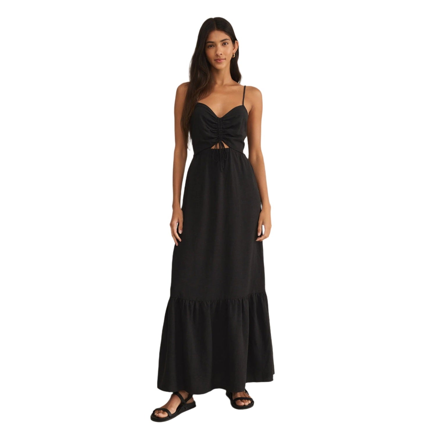 Z Supply 02. WOMENS APPAREL - WOMENS DRESS|SKIRT - WOMENS DRESS CASUAL Women's Winslet Maxi Dress BLK BLACK