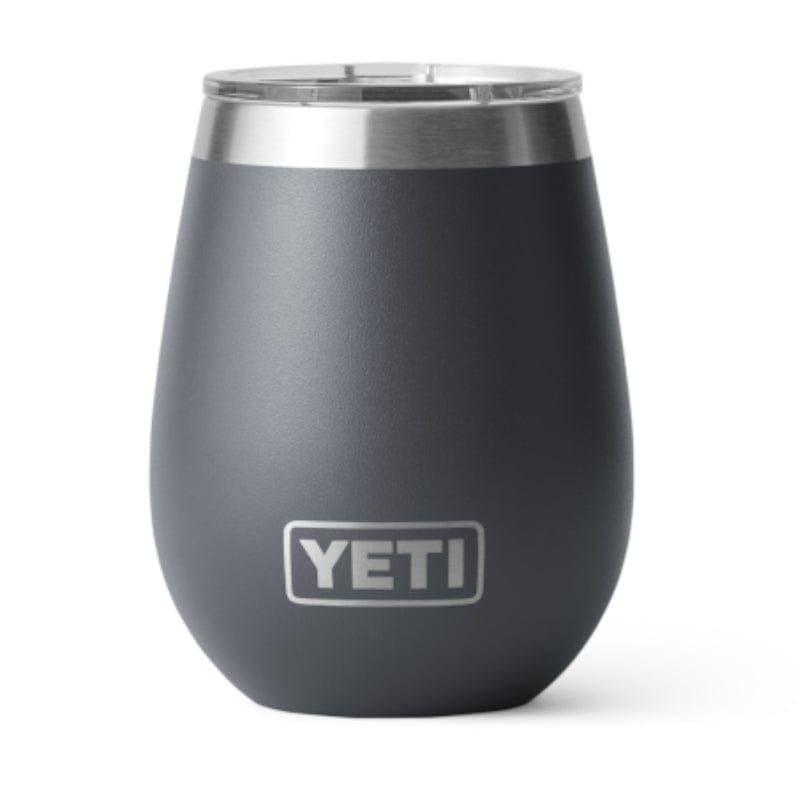 YETI 21. GENERAL ACCESS - COOLER STAINLESS Rambler 10 Oz Wine Tumbler with Magslider Lid CHARCOAL