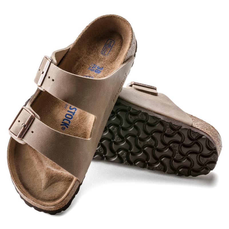 Birkenstock 11. SANDALS - WOMENS SANDAL Arizona Soft Footbed Oiled Leather TOBACCO