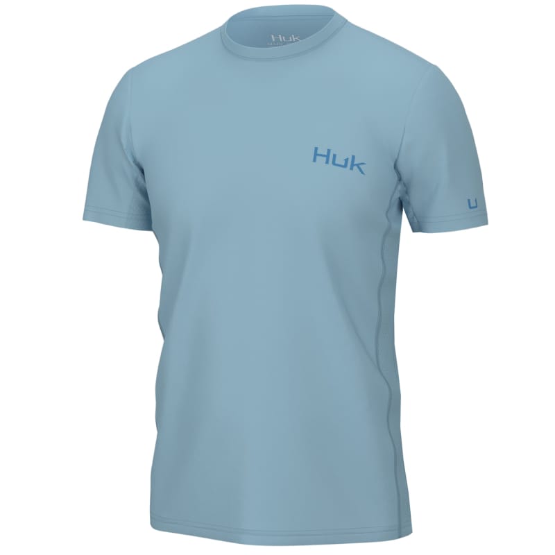 Huk 05. M. SPORTSWEAR - M. WIKI TEE Men's Icon X Short Sleeve Shirt CRYSTAL BLUE