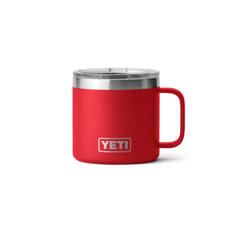 YETI 21. GENERAL ACCESS - COOLER STAINLESS Rambler 14 Oz Mug with Magslider Lid RESCUE RED