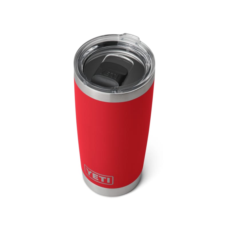 YETI 21. GENERAL ACCESS - COOLER STAINLESS Rambler 20 Oz Tumbler with Magslider Lid RESCUE RED