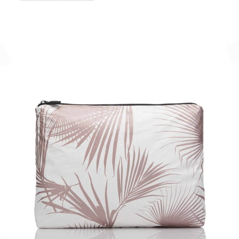 Aloha 21. GENERAL ACCESS - PURSE Mid Pouch PALMS ROSE GOLD OS