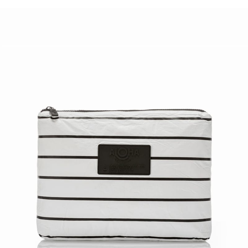Aloha 21. GENERAL ACCESS - PURSE Mid Pouch PINSTRIPE WHITE OS