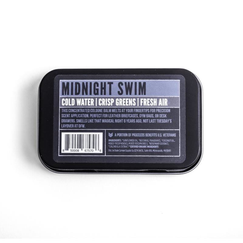 Duke Cannon 21. GENERAL ACCESS - GIFTS Men's Solid Cologne MIDNIGHT SWIM
