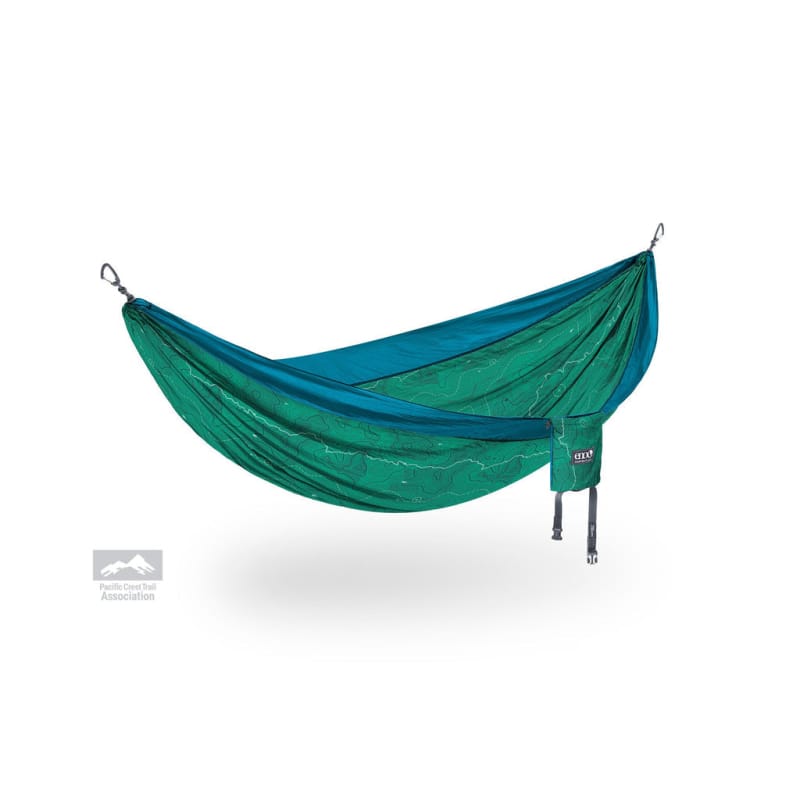 Eagles Nest Outfitters 17. CAMPING ACCESS - HAMMOCKS Doublenest Print Hammock - Giving Back TOPO PCT | TEAL