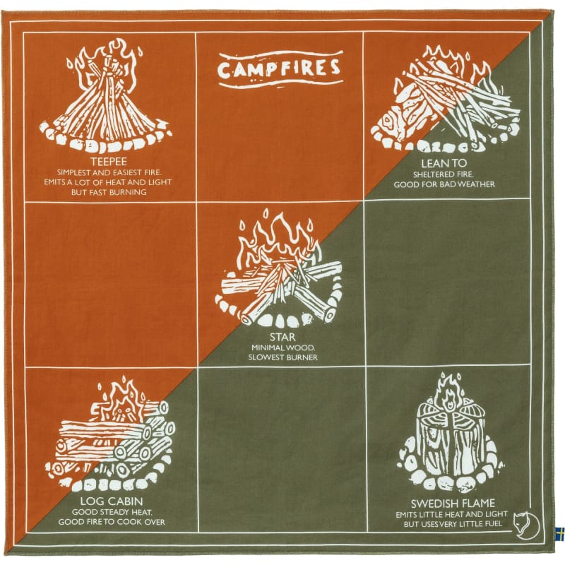 Fjallraven GIFTS|ACCESSORIES - MENS ACCESSORIES - MENS SCARVES Campfire Bandana | Sunset Orange | OS