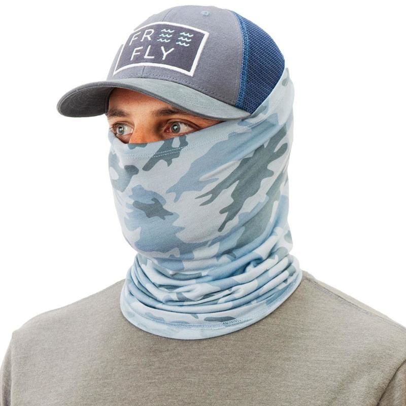 Free Fly Apparel 20. HATS_GLOVES_SCARVES - HATS Bamboo Breathe Sun Mask BLUE STEEL