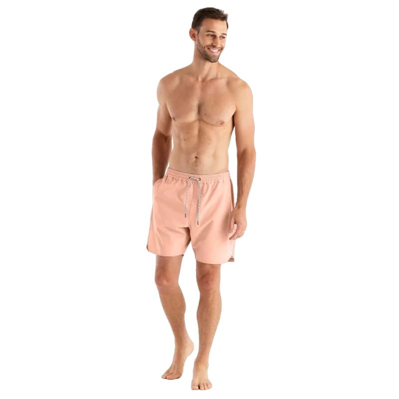 Free Fly Apparel 01. MENS APPAREL - MENS SHORTS - MENS SHORTS SWIM Men's Andros Trunk ORANGE DUSK